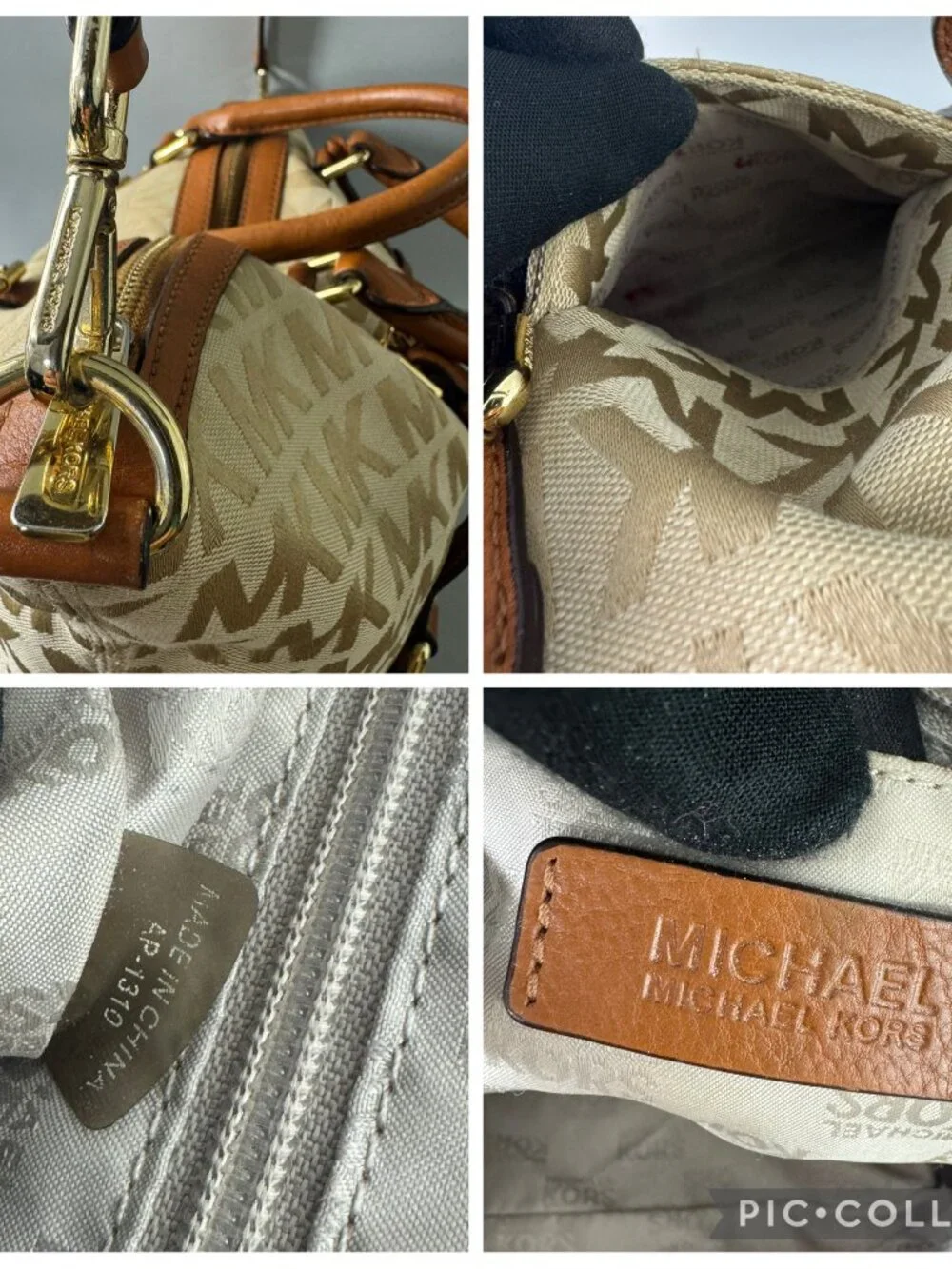 Michael Michael Kors Brown Bedford Satchel /Shoulder Bag